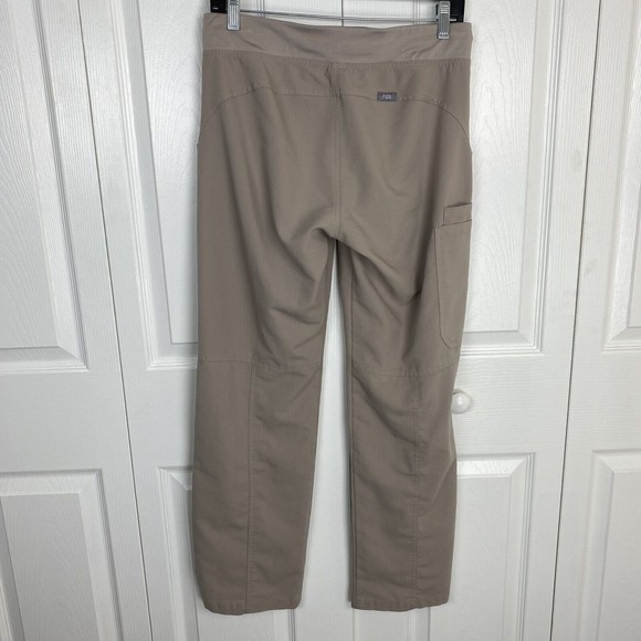 FIGS Kade Cargo Scrub Pants Technical Collection Women Size Small S Tan Brown - Picture 4 of 7